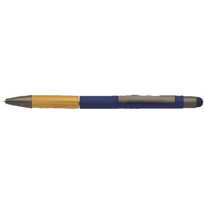 Bamboo Soft Touch Rubber Metal Pen