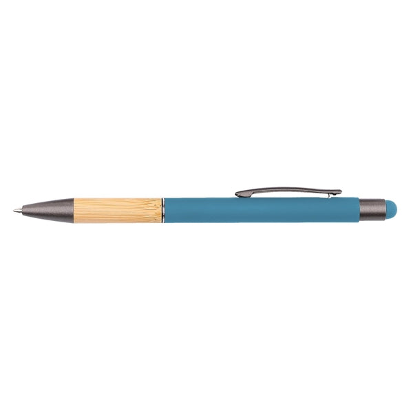 Bamboo Soft Touch Rubber Metal Pen
