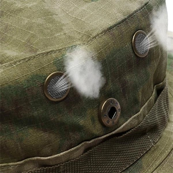 Foldable Adjustable Rope Button Fisherman Bucket Hat