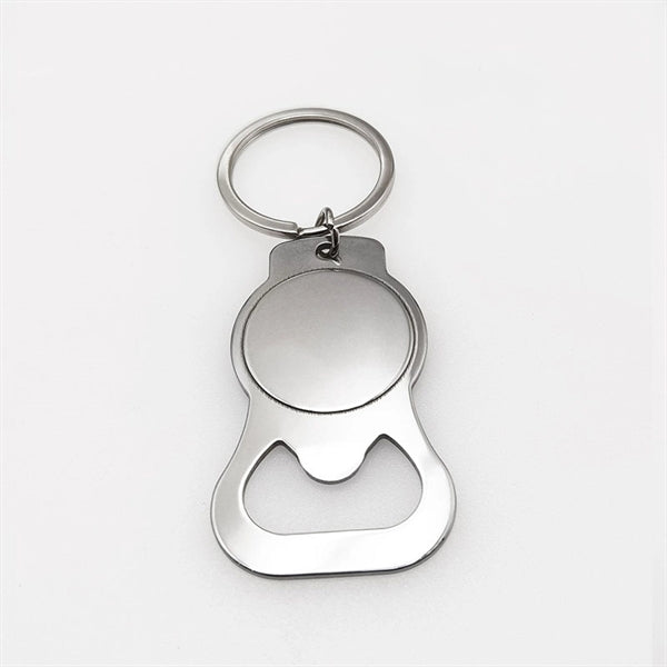 LGBT  Pride  Rainbow Pattern Metal Bottle Opener Keychain