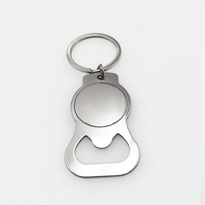 LGBT  Pride  Rainbow Pattern Metal Bottle Opener Keychain