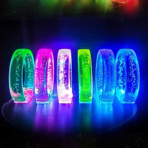 LED Glow Bracelets Toys for Party Favors Flashing Wristband