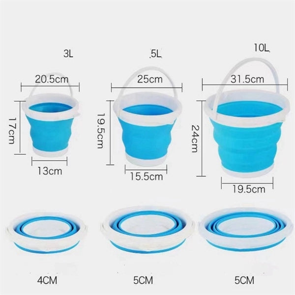 10L Foldable Silicon Bucket