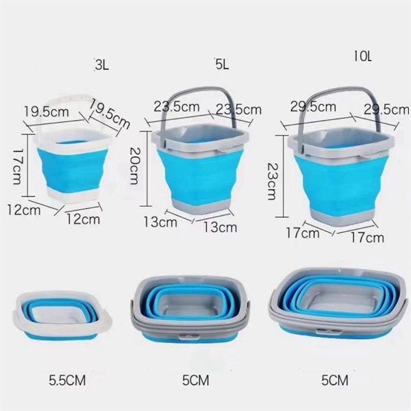 10L Foldable Silicon Bucket