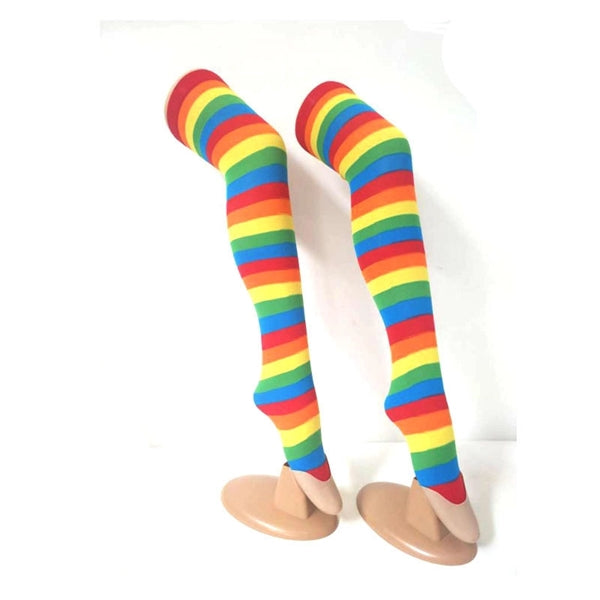 Lgbt Gay Pride 3.9" X 27.75"colorful Long Striped Socks