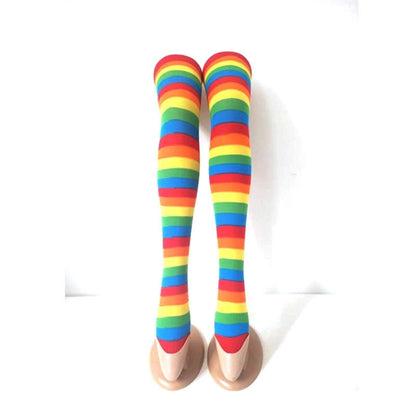 Lgbt Gay Pride 3.9" X 27.75"colorful Long Striped Socks