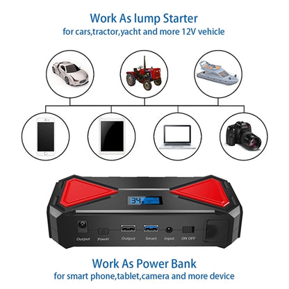 13500mAh 12V Jump Starter Car Clamp With Power Bank Battery