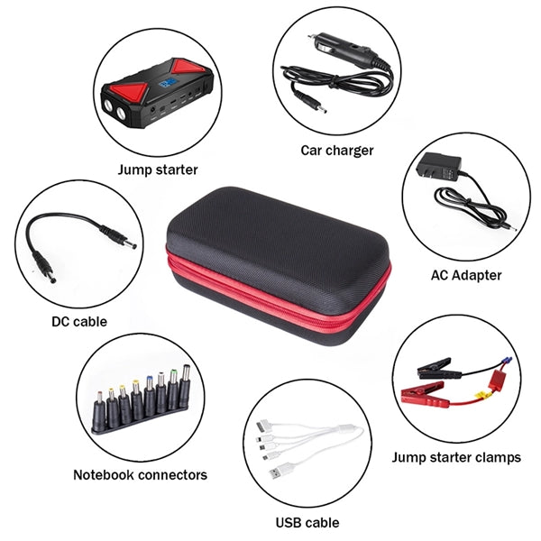 13500mAh 12V Jump Starter Car Clamp With Power Bank Battery