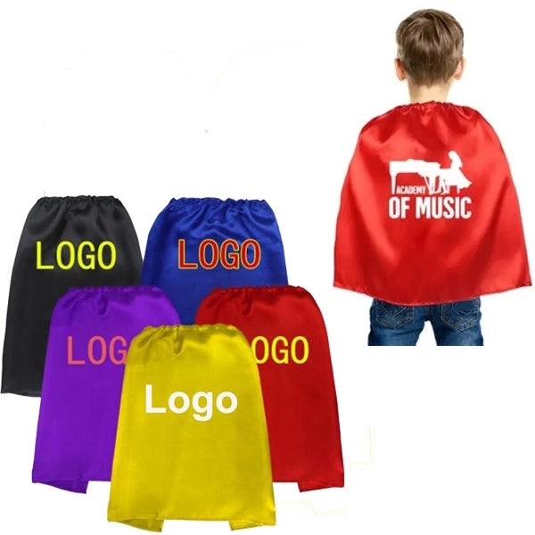 Children's satin party superhero Cape 27.5"x27.5"