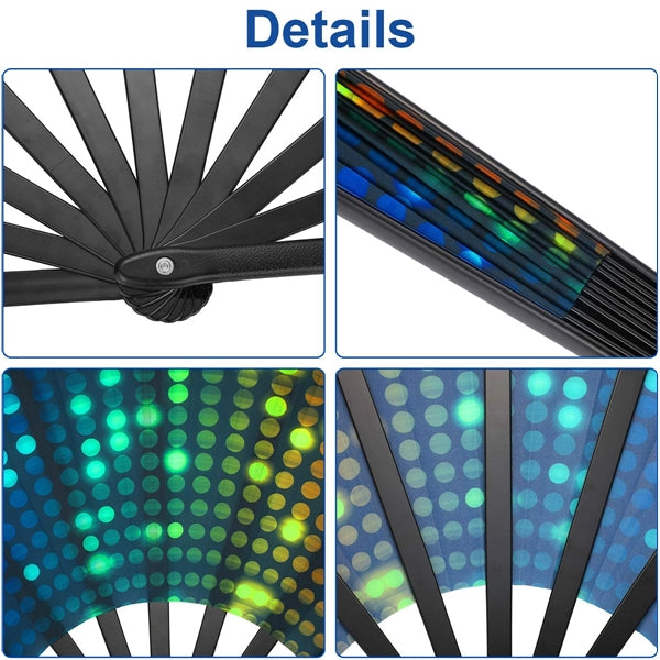Nylon Cloth Foldable Hand Fan