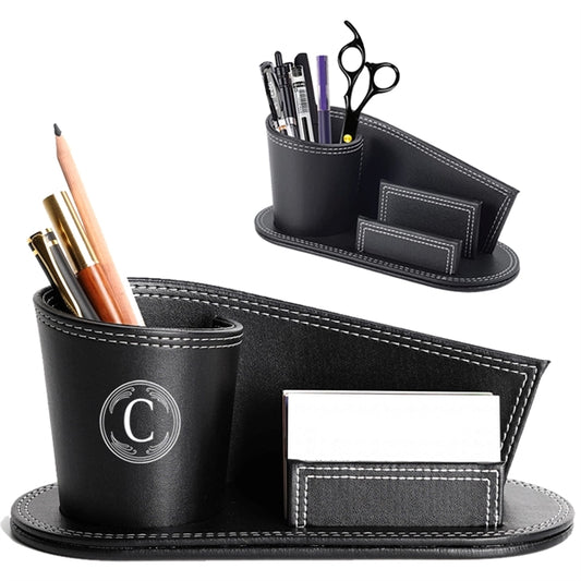 Pu Leather Pen Pencil Holder