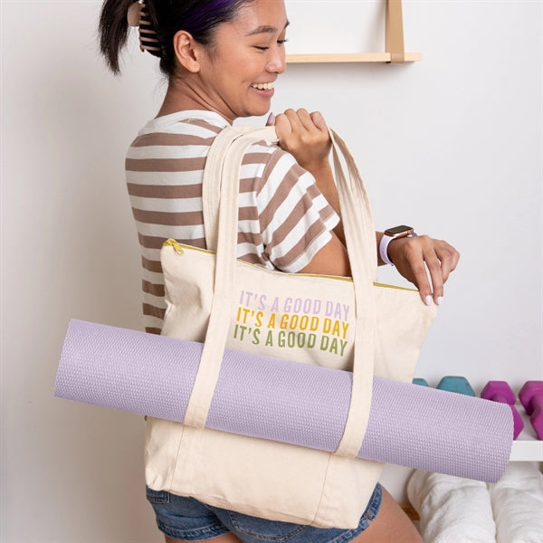 TWINKLES YOGA TOTE - NATURAL CANVAS