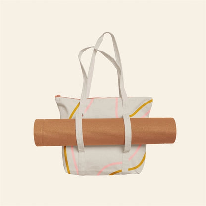 TWINKLES YOGA TOTE - NATURAL CANVAS