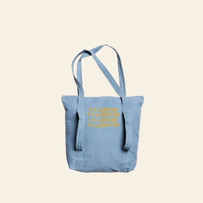 TWINKLES YOGA TOTE - DENIM