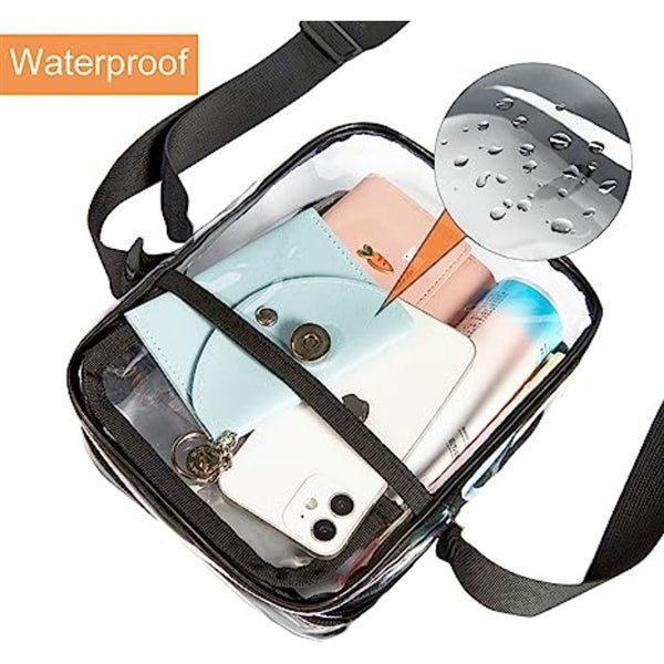 Clear Crossbody Purse Stadium Approved PVC Bag