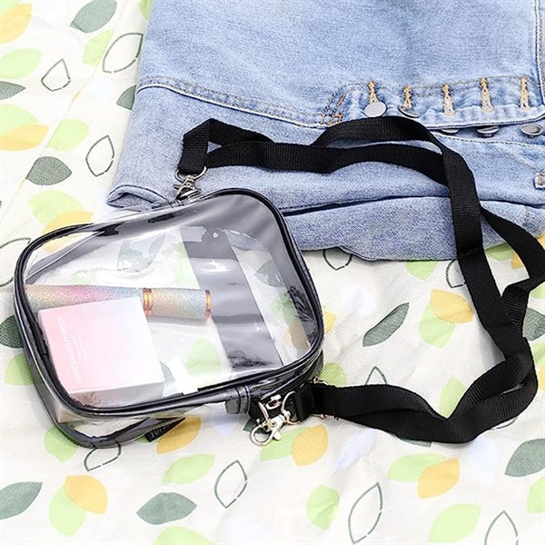 Stadium Approved Clear PVC Transparent Crossbody Bag