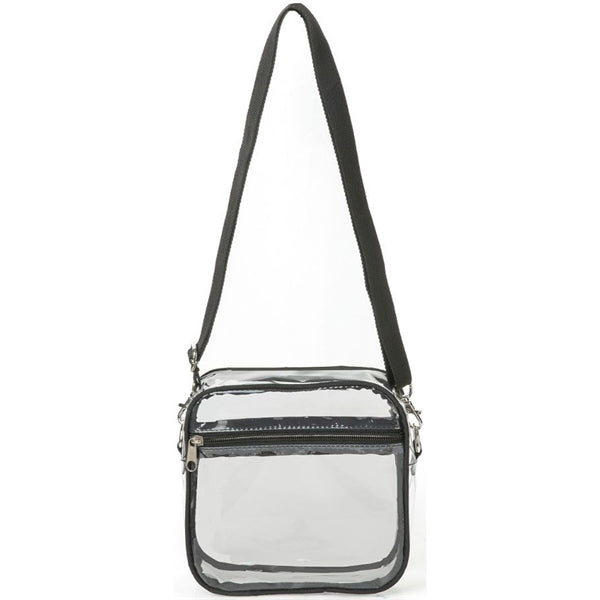 Stadium Approved Clear PVC Transparent Crossbody Bag