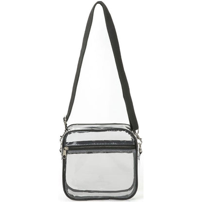 Stadium Approved Clear PVC Transparent Crossbody Bag
