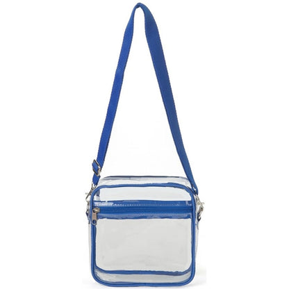 Stadium Approved Clear PVC Transparent Crossbody Bag