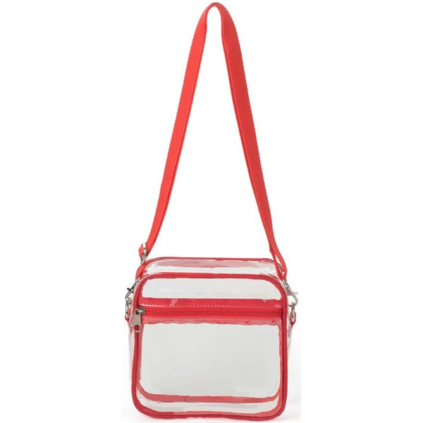 Stadium Approved Clear PVC Transparent Crossbody Bag