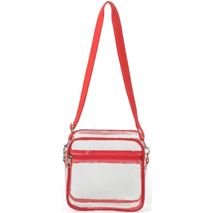 Stadium Approved Clear PVC Transparent Crossbody Bag