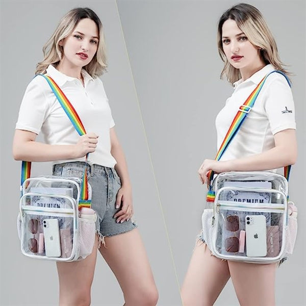 Crossbody Clear PVC Shoulder Stadium Approved Bag
