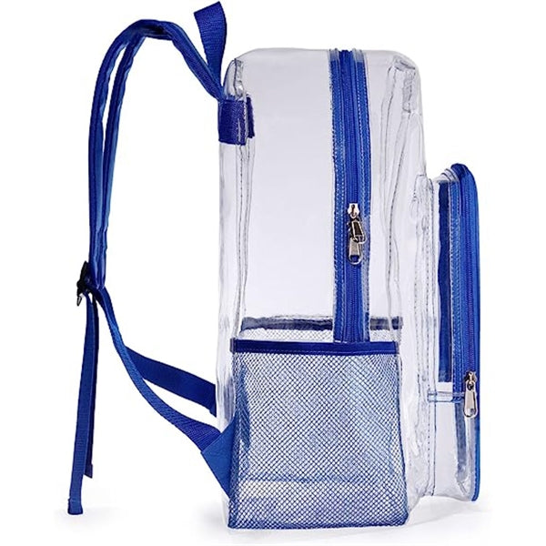 Heavy Duty Clear PVC Transparent Backpack (16.5"X14"X5")