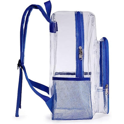 Heavy Duty Clear PVC Transparent Backpack (16.5"X14"X5")