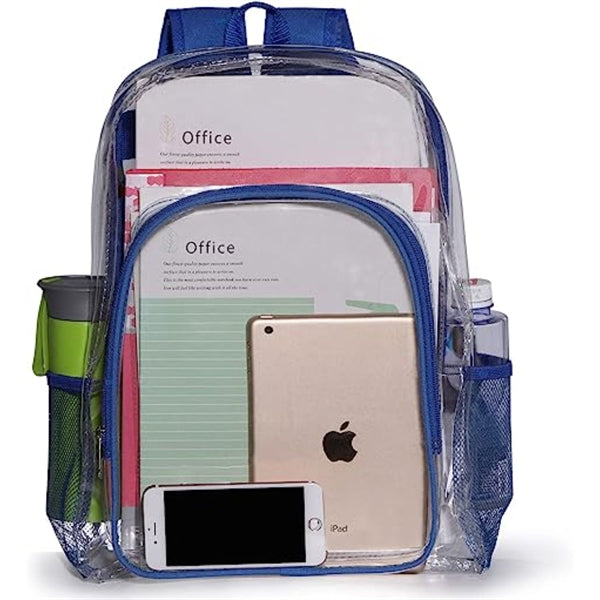 Heavy Duty Clear PVC Transparent Backpack (16.5"X14"X5")