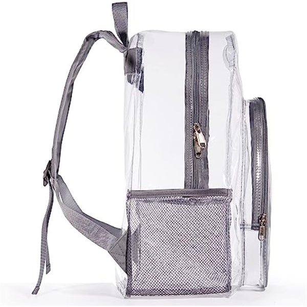 Heavy Duty Clear PVC Transparent Backpack (16.5"X14"X5")