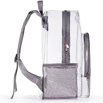 Heavy Duty Clear PVC Transparent Backpack (16.5"X14"X5")
