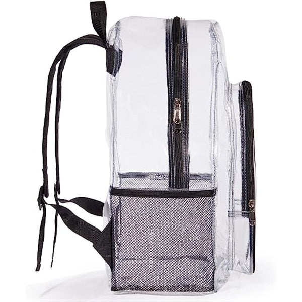 Heavy Duty Clear PVC Transparent Backpack (16.5"X14"X5")
