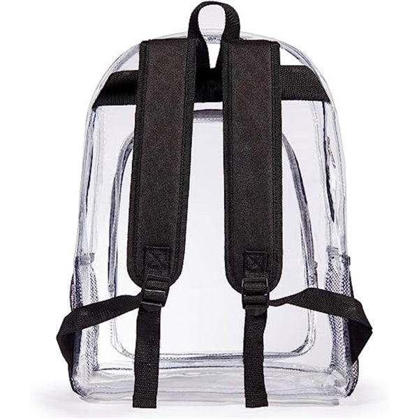 Heavy Duty Clear PVC Transparent Backpack (16.5"X14"X5")