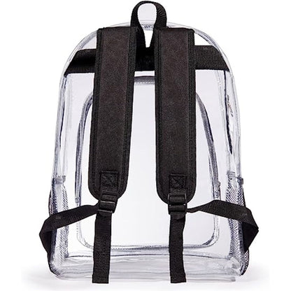 Heavy Duty Clear PVC Transparent Backpack (16.5"X14"X5")