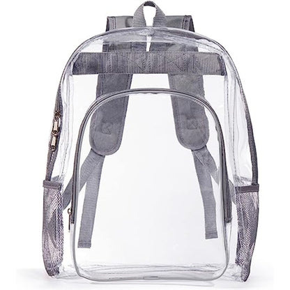 Heavy Duty Clear PVC Transparent Backpack (16.5"X14"X5")