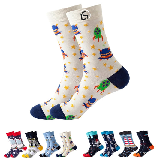 Mens Funny Pattern Dress Socks