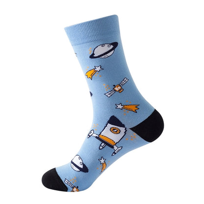 Mens Funny Pattern Dress Socks