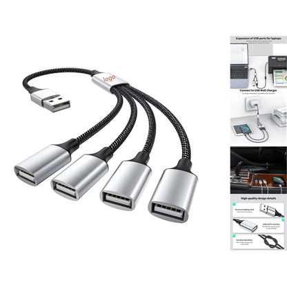 4-In-1 Usb Multi Port Data Splitting Adapter