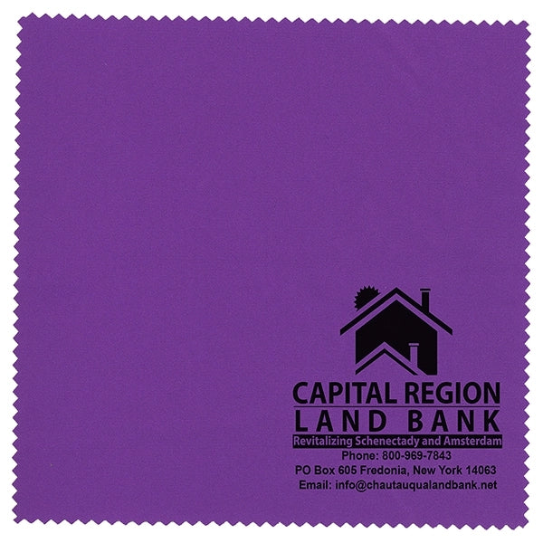 6" X 6" 100% Microfiber Recycled RPET Polyester Cleaning Clo