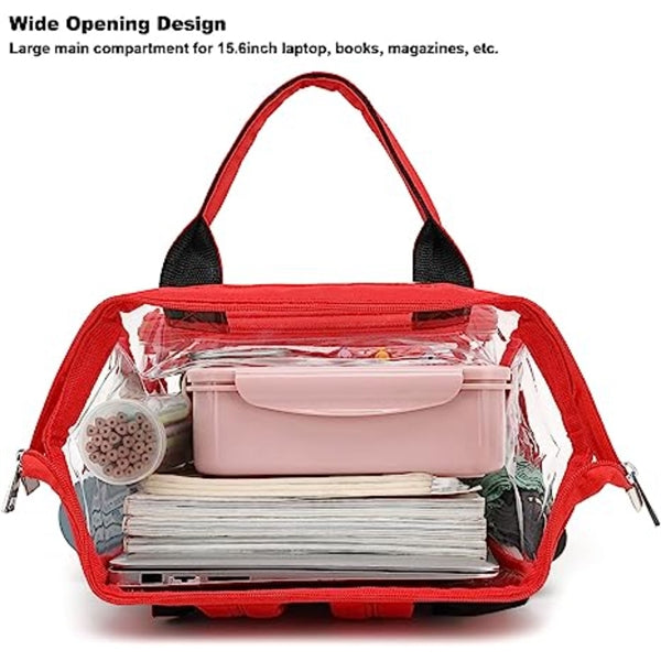 Premium Heavy Duty Clear PVC Transparent Backpack