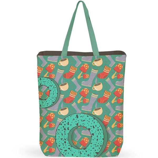Sublimation 8 oz Poly Canvas Tote Bag -15"W x 18"H x