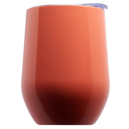 11 Oz. Double Wall Largo Stemless Glass W/ Lid