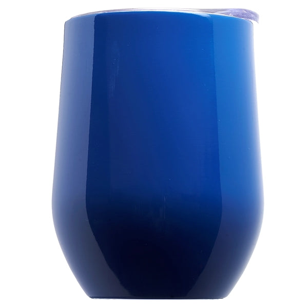 11 Oz. Double Wall Largo Stemless Glass W/ Lid