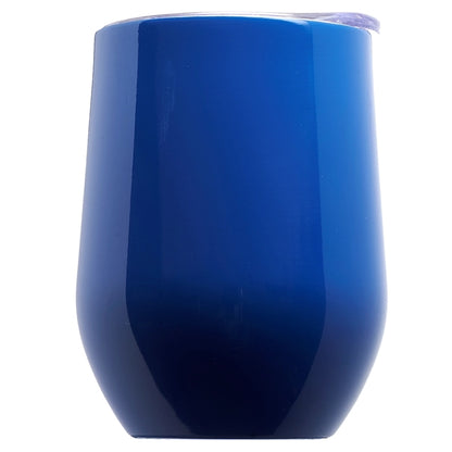 11 Oz. Double Wall Largo Stemless Glass W/ Lid