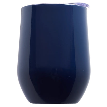 11 Oz. Double Wall Largo Stemless Glass W/ Lid