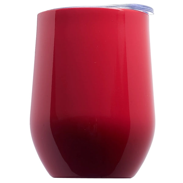 11 Oz. Double Wall Largo Stemless Glass W/ Lid