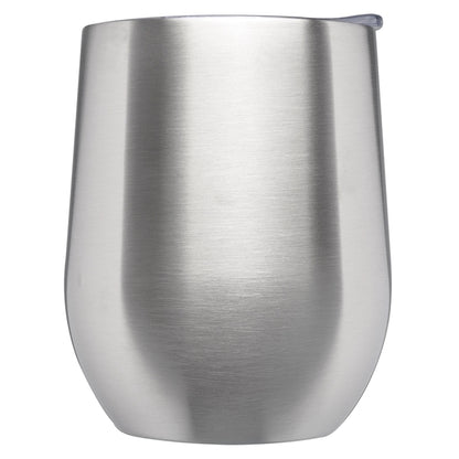 11 Oz. Double Wall Largo Stemless Glass W/ Lid
