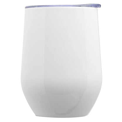 11 Oz. Double Wall Largo Stemless Glass W/ Lid