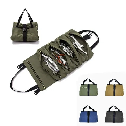 Roll-Up Tool Organizer Canvas Bag