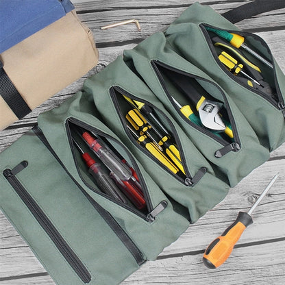 Roll-Up Tool Organizer Canvas Bag